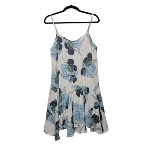 Anthropologie Entero Dress Small Floral Asymmetrical Skater Whimsy Fairy